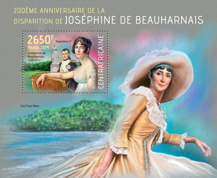 Josephine de Beauharnais - Issue of Central African republic postage stamps