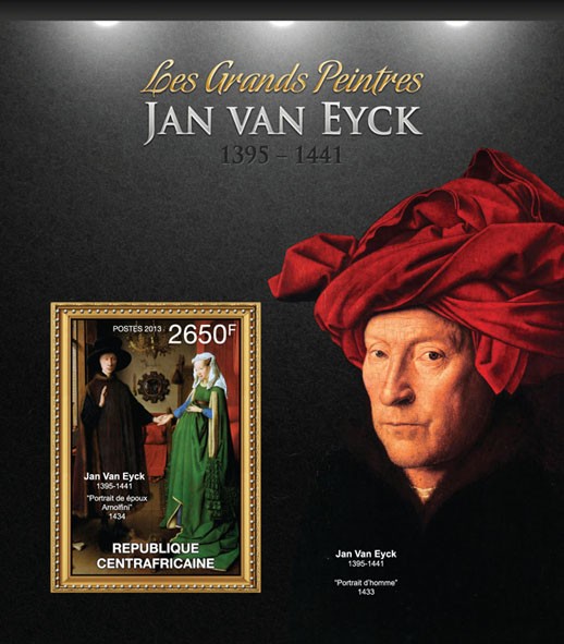 Jan Van Eyck - Issue of Central African republic postage stamps