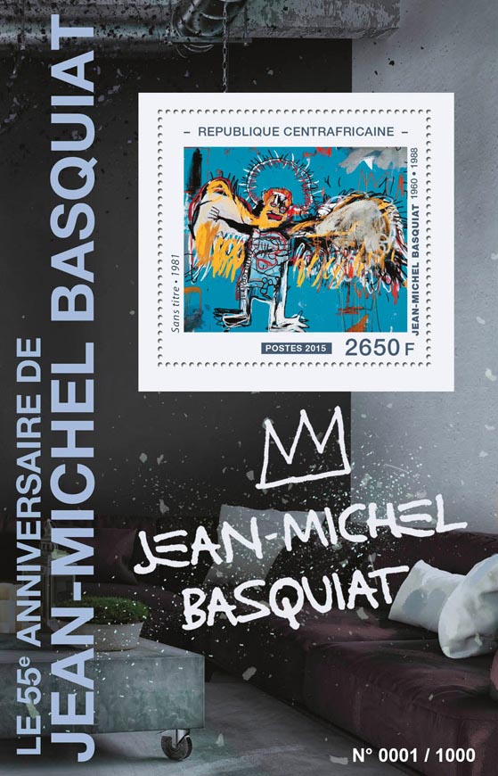 Jean‑Michel Basquiat - Issue of Central African republic postage stamps