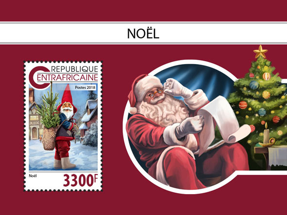 Christmas - Issue of Central African republic postage stamps