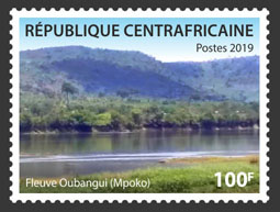 Oubangui stream (Mpoko) - Issue of Central African republic postage stamps